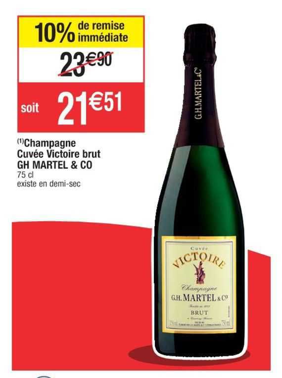 champagne cuvée victoire brut gh martel & co