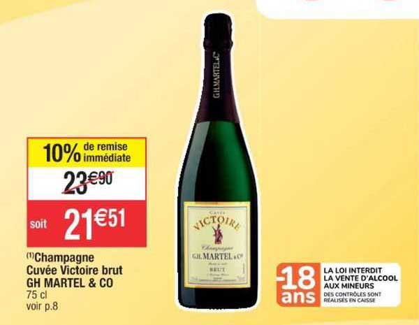 champagne cuvée victoire brut gh martel & co