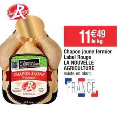 chapon jaune fermier label rouge la nouvelle agriculture