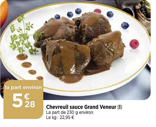 Chevreuil Sauce Grand Veneur