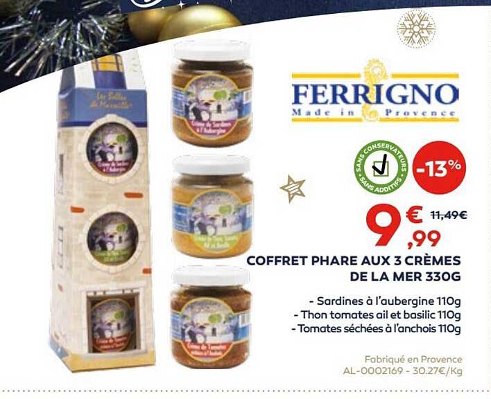 coffret phare aux 3 crèmes de la mer 330 g