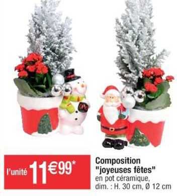 composition "joyeuses fêtes"