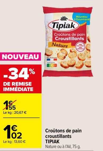 Croûtons De Pain Croustillants Tipiak
