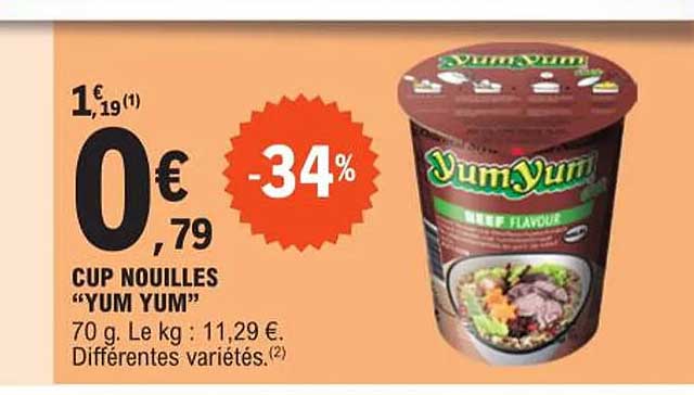 cup nouilles "yum yum"