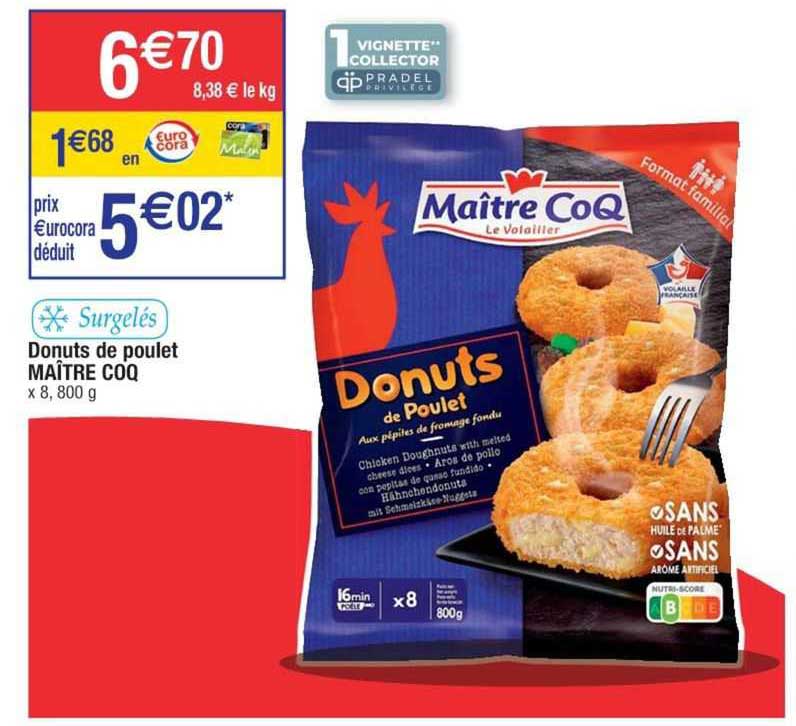donuts de poulet maître coq