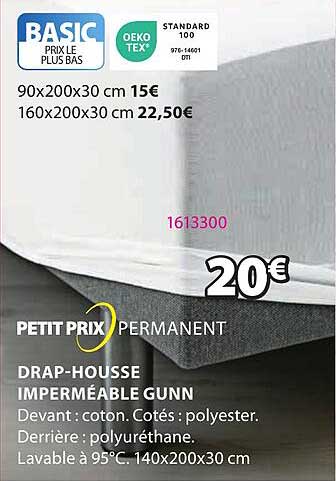 drap-housse imperméable gunn