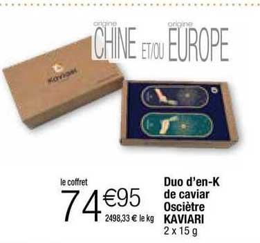 duo d'en-k de caviar osciètre kaviari
