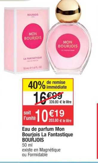 eau de parfum mon bourjois la fantastique bourjois