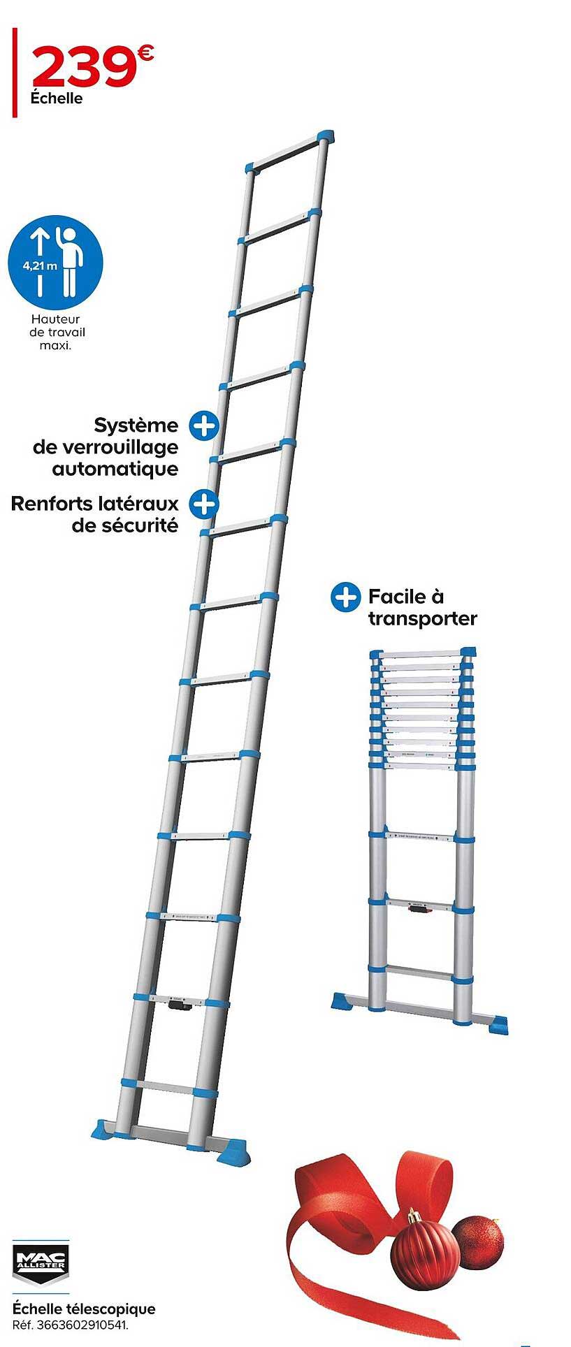échelle télescopique mac allister
