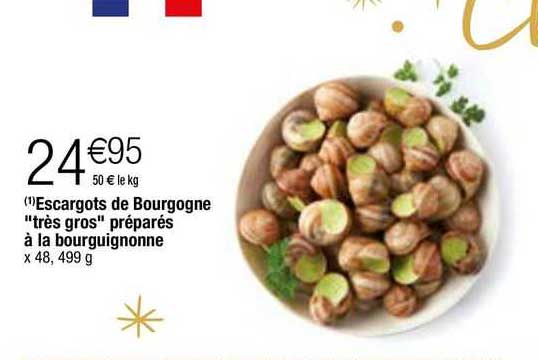 Escargots De Bourgogne "très Gros" Préparés à La Bourguignone