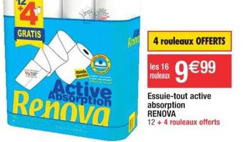 essuie-tout active absorption renova