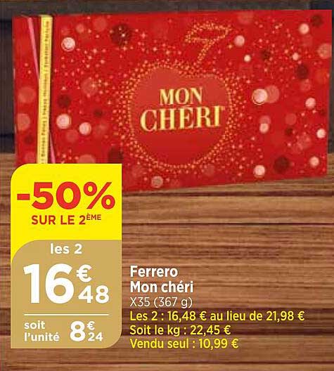 ferrero mon chéri