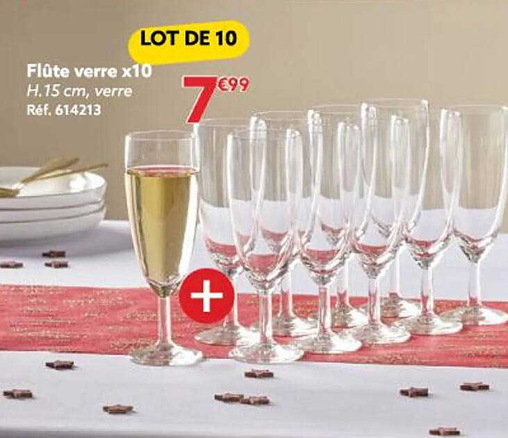 Flûte Verre X 10