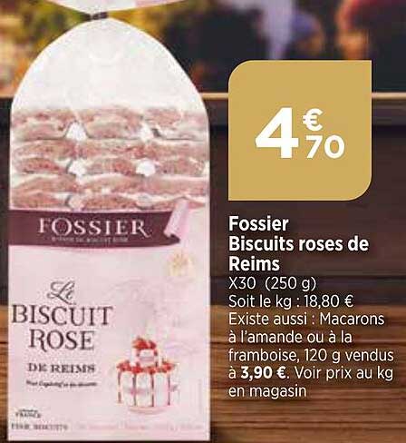 fossier biscuits roses de reims
