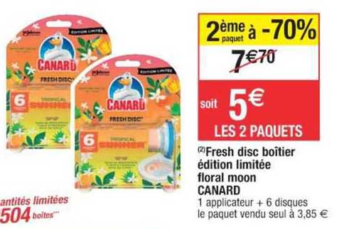 fresh disc boîtier édition limitée floral moon canard