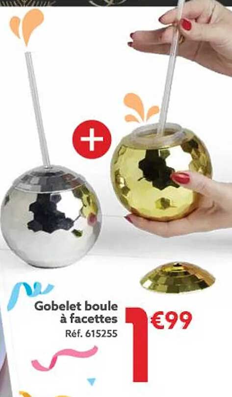 gobelet boule à facettes