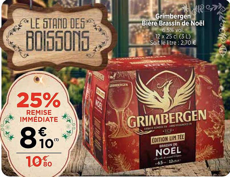 grimbergen bière brassin de noël