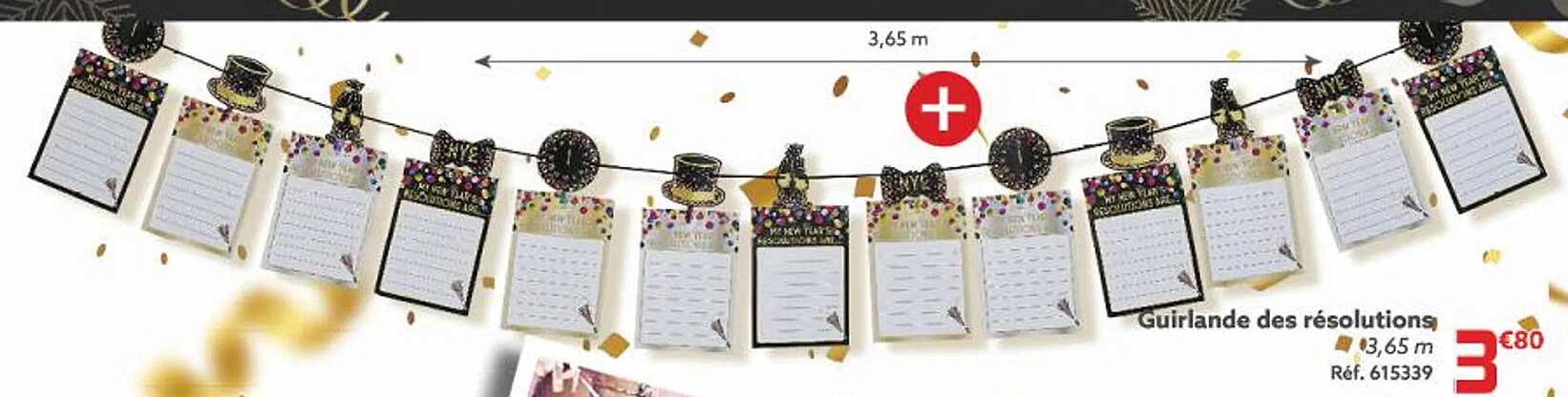 guirlande des résolutions