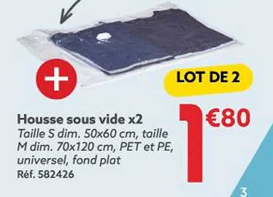 housse sous vide x 2