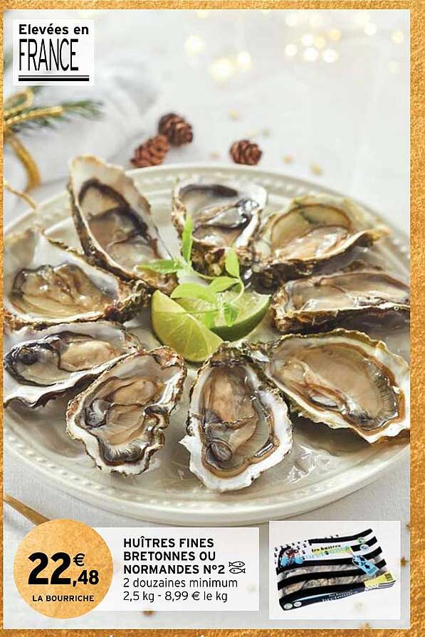 huîtres fines bretonnes ou normandes n°2