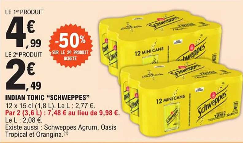 indian tonic "schweppes"