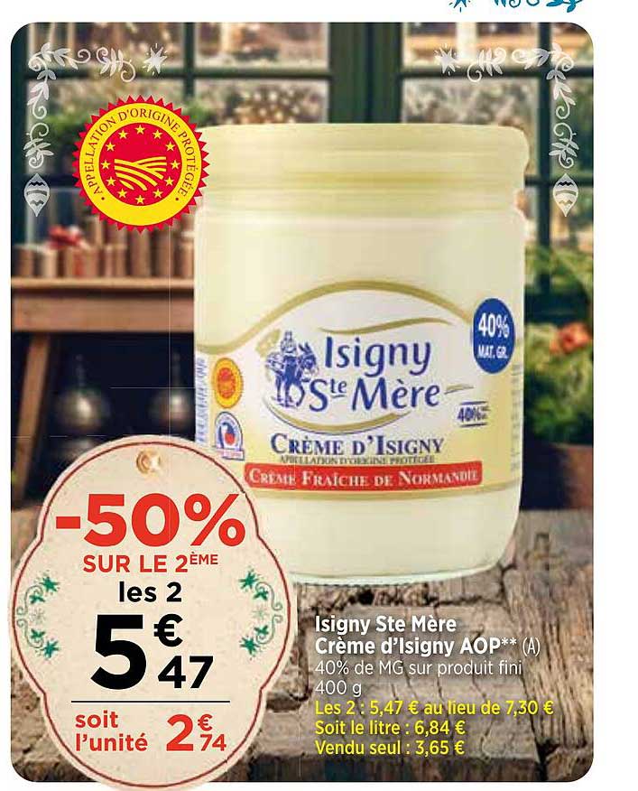 isigny ste mère crème d'isigny aop