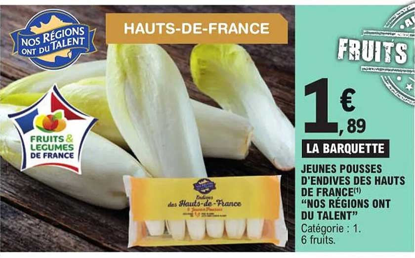 jeunes pousses d'endives des hautes de france "nos régions ont du talent"