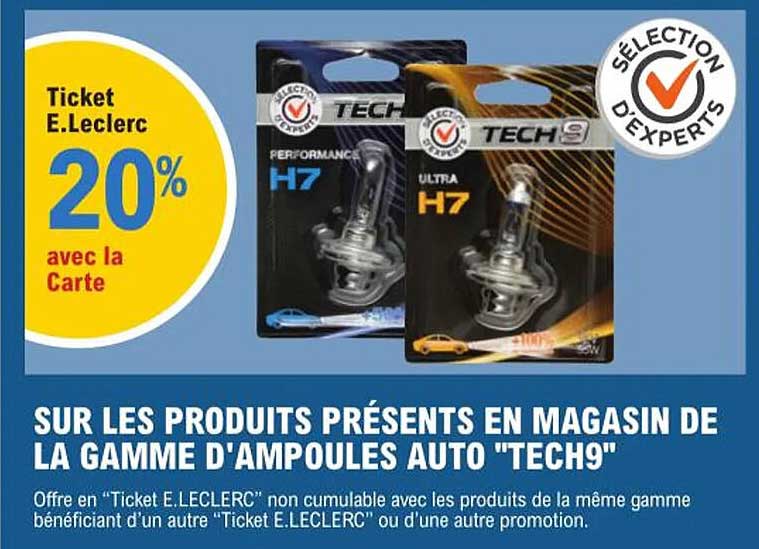la gamme d'ampoules auto "tech9"