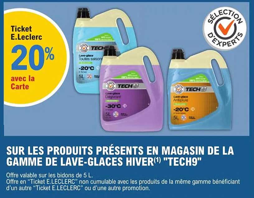 La Gamme De Lave-glaces Hiver "tech9"