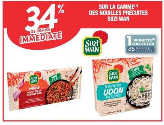 la gamme des nouilles précuites suzi wan