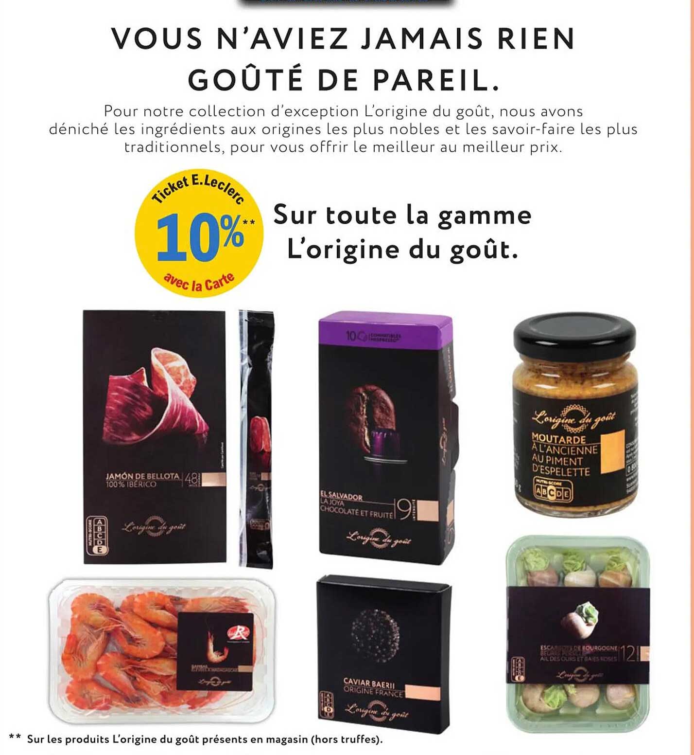 la gamme l'origine du goût