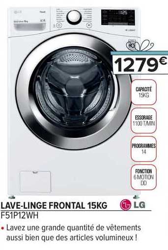 Lave-linge Frontal 15 Kg Lg