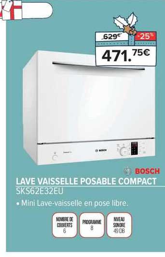 lave vaisselle posable compact bosch