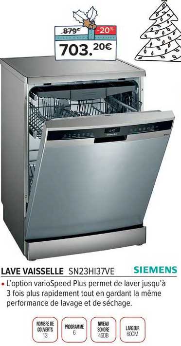 lave vaisselle siemens