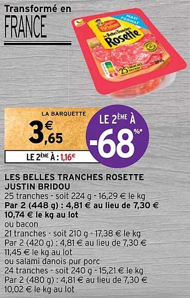 les belles tranches rosette justin bridou
