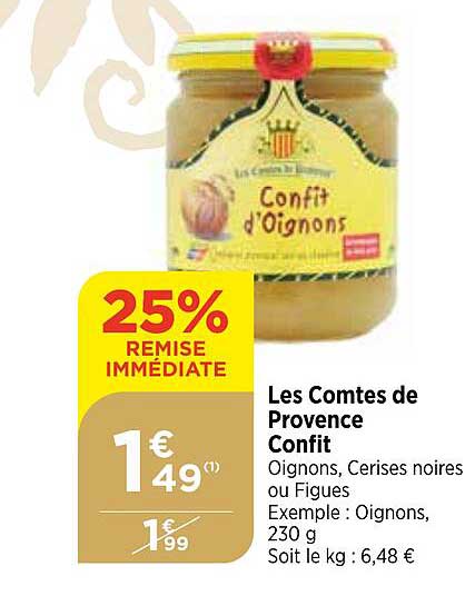 les comtes de provence confit
