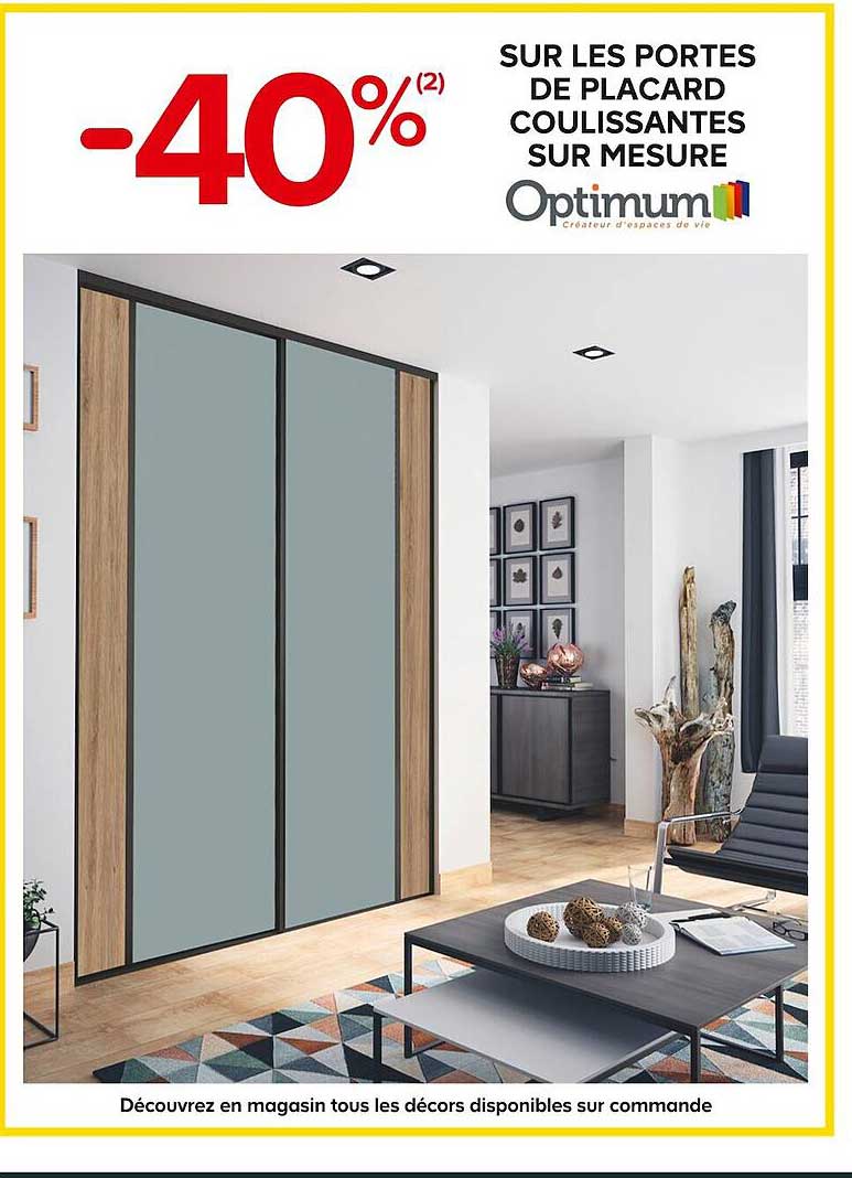 les portes de placard coulissantes sur mesure optimum