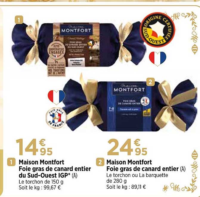 maison montfort foie gras de canard entier du sud-ouest igp, maison montfort foie gras de canard entier