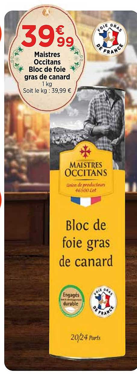 maistres occitans bloc de foie gras de canard