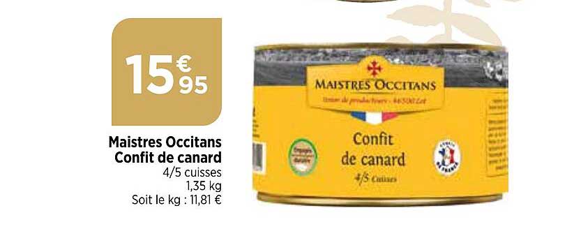 maistres occitans confit de canard