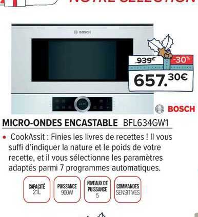 micro-ondes encastrable bosch