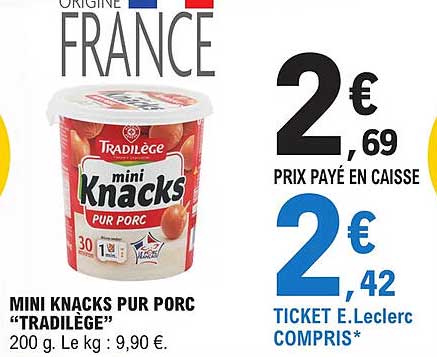 Mini Knacks  Pur Porc "tradilège"