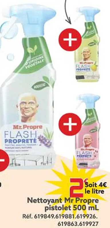 nettoyant mr propre pistolet 500 ml