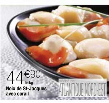 noix de st-jacques avec corail