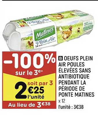 oeufs plein air poules élevées sans antibiotique pendant la période de ponte matines