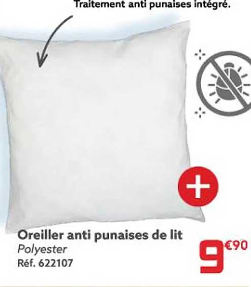 oreiller anti punaises de lit