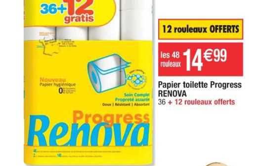 Papier Toilette Progress Renova
