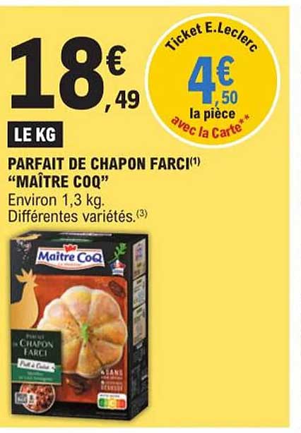 parfait de chapon farci "maître coq"