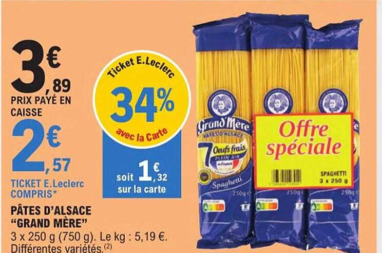 pâtes d'alsace "grand mère"