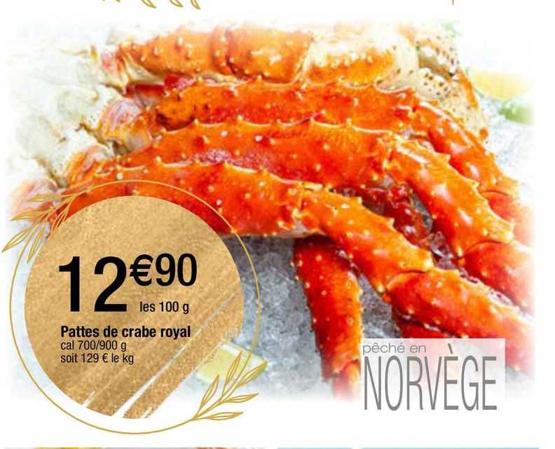 pattes de crabe royal
